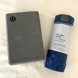 Lululemon Yoga Block & The (Big) Towel